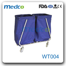 WT004 Hot sale! hospital linen trolley stainless steel trolley